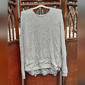 🍀3/15 1804 Coin Woman's Gray Sweater Blouse